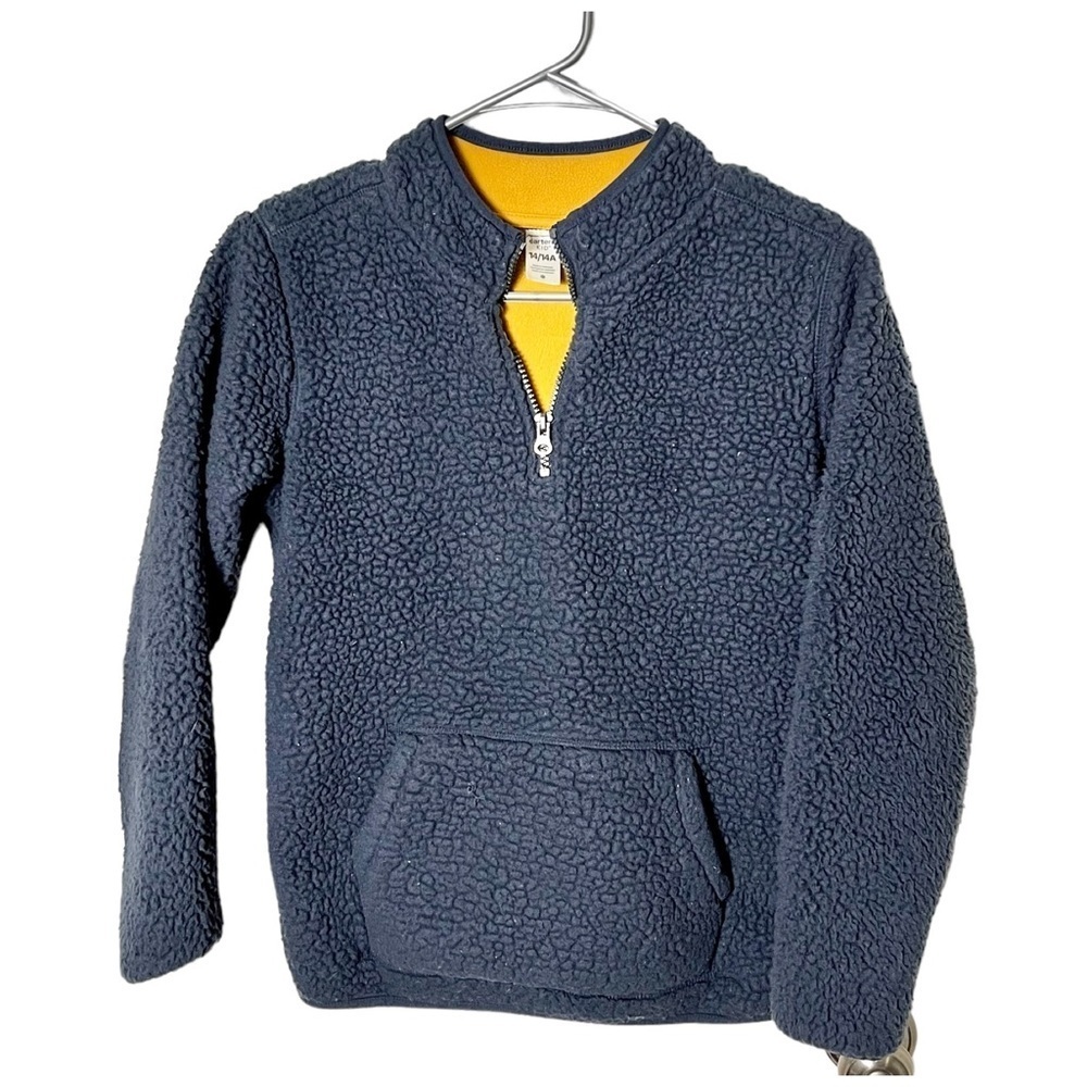 Carter’s Kids Sherpa Half Zip Pullover Size 14/14A Navy